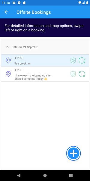 ESS GO - Offsite Attendance bookings